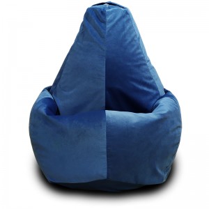 Кресло-мешок груша Пурпурно-синий (Велюр)