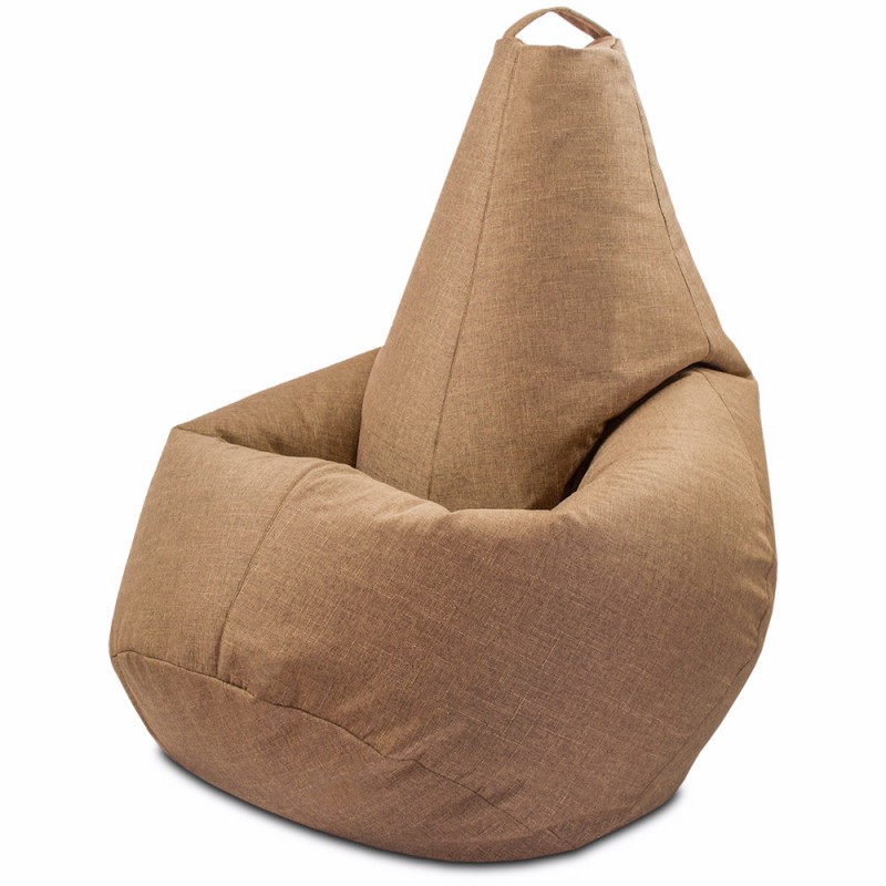Кресло-мешок груша Бледно-коричневый цвет (Рогожка)