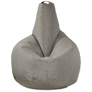 Кресло-мешок груша Песочно-серый (Рогожка)
