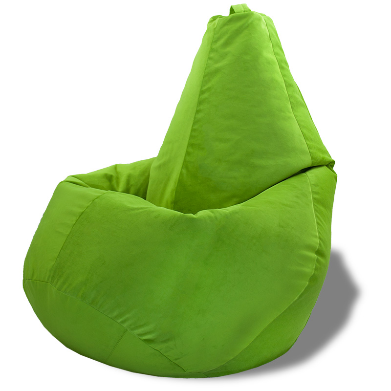 Кресло-мешок груша Зеленый (Велюр)
