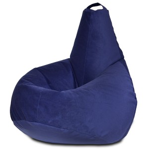 Кресло-мешок груша Тёмно-синий (Велюр)