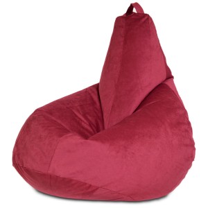 Кресло-мешок груша Бордовый (Велюр)