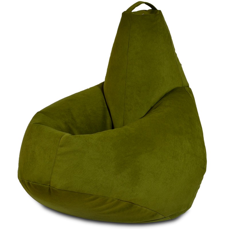 Кресло-мешок груша Оливковый(Велюр)