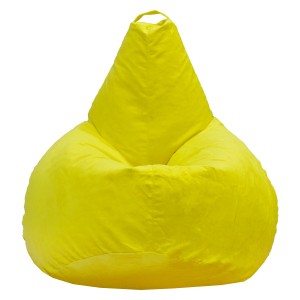 Кресло-мешок груша Желтый (Велюр)