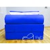 Бескаркасный диван 100х100х40см, цвет синий, материал Велюр, Sofa Fom , Puffmebel 