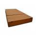  Бескаркасный диван 100х80х40, цвет ,бледно-коричневый, материал Рогожка, DKC, Puffmebel