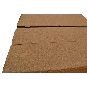  Бескаркасный диван 100х80х40, цвет ,бледно-коричневый, материал Рогожка, DKC, Puffmebel