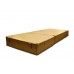 Бескаркасный диван 100х80х40 цвет Горчично-песочный  Sofa Fom DKC Puffmebel Диван-трансформер  (Рогожка)