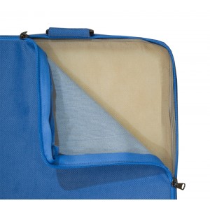Бескаркасный диван 80х90х40см, цвет голубой, материал Велюр, Sofa Roll , Puffmebel 