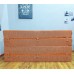  Бескаркасный диван 180х90х40, цвет рыжий, материал Рогожка, DKC, Puffmebel