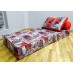 Бескаркасный диван 80х90х40см, цвет лондон, материал Велюр, Sofa Roll , Puffmebel 