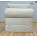 Бескаркасный диван 80х90х40см, цвет молочный, материал Велюр, Sofa Roll , Puffmebel 