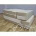 Бескаркасный диван 80х80х40, цвет бежевый, материал Велюр, Sofa Fom, Puffmebel