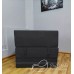 Бескаркасный диван 80х80х40, цвет черный, материал Рогожка, Sofa Fom, Puffmebel