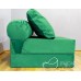 Бескаркасный диван 80х90х40см, цвет светло-зелёный, материал Велюр, Sofa Roll , Puffmebel 