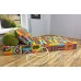 Бескаркасный диван 80х90х40см, цвет кактус+салатовый, материал Жаккард+Велюр, Sofa Roll , Puffmebel 