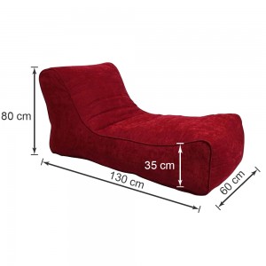 Кресло-мешок Лежак Красный (Рогожка)