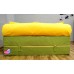 Диван трансформер Sofa Roll Long  Зелёный + жёлтый